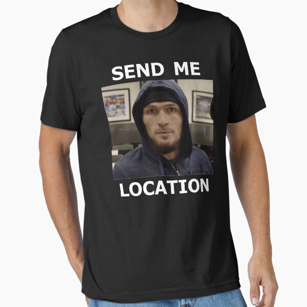 Item preview, Khabib Nurmagomedov UFC 'Send Me Location' designed and sold by Combat Design.