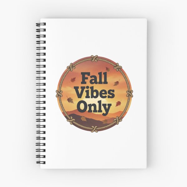 Item preview, Fall Vibes Only Autumn Sunset Rope Circle Design designed and sold by KRStyleClub.
