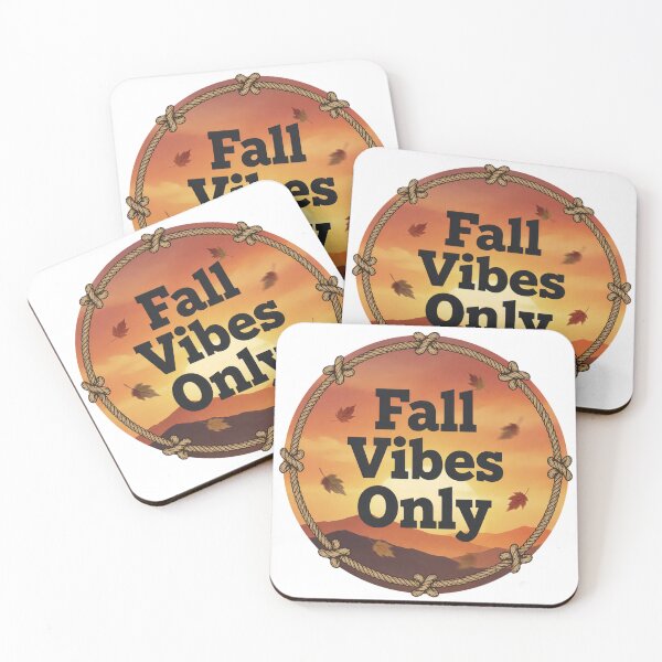 Item preview, Fall Vibes Only Autumn Sunset Rope Circle Design designed and sold by KRStyleClub.