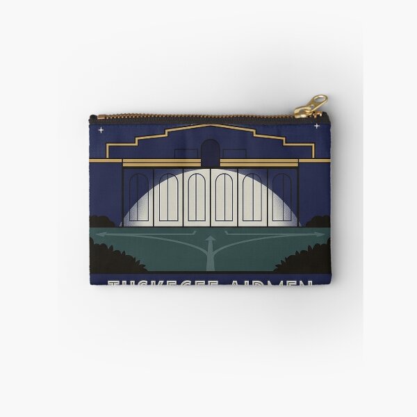 Item preview, Tuskegee Airmen Hangar One Night Art Deco Sticker designed and sold by DetourDgn.