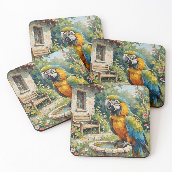 Item preview, Parrot By The Cottage designed and sold by Wordsmith-Cafe.
