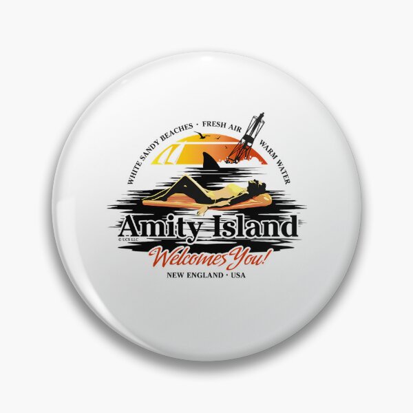 Item preview, Amity Island Welcomes You Summer Beach Vacation 1975 designed and sold by JaynLee.