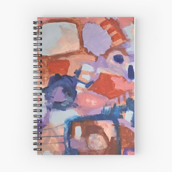Item preview, Pastel Geometric Abstract Painting in Pink, Purple, and Blue - Fragments of Joy designed and sold by NathalieLeRiche.