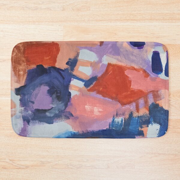 Item preview, Pastel Geometric Abstract Painting in Pink, Purple, and Blue - Fragments of Joy designed and sold by NathalieLeRiche.