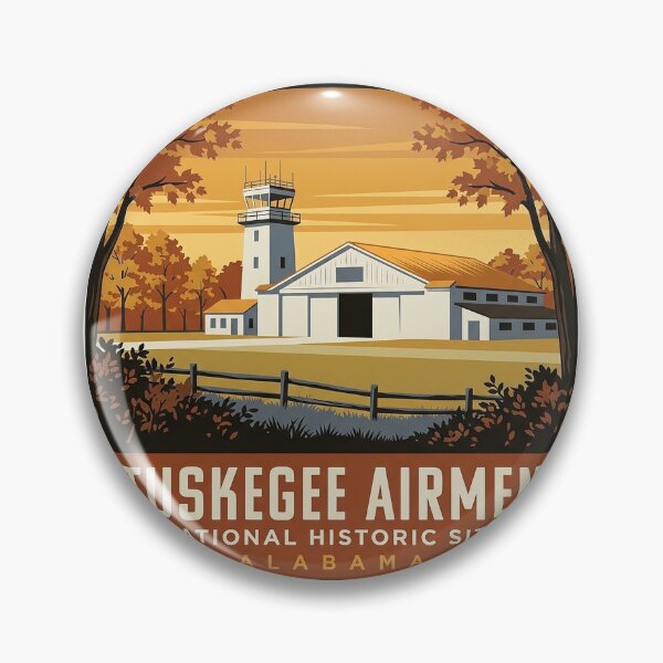 Item preview, Tuskegee Airmen National Historic Site Autumn Badge Sticker designed and sold by DetourDgn.