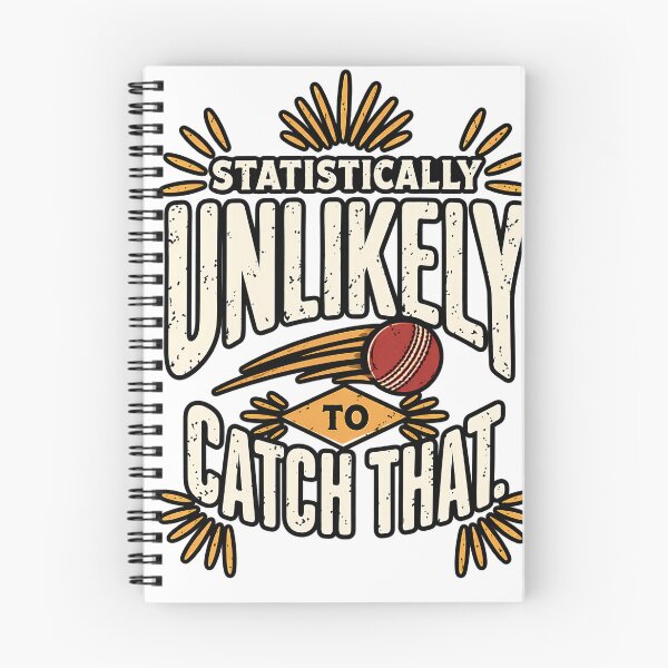 Item preview, Funny Cricket T-Shirt | Statistically Unlikely To Catch That Tee designed and sold by TeeVex.