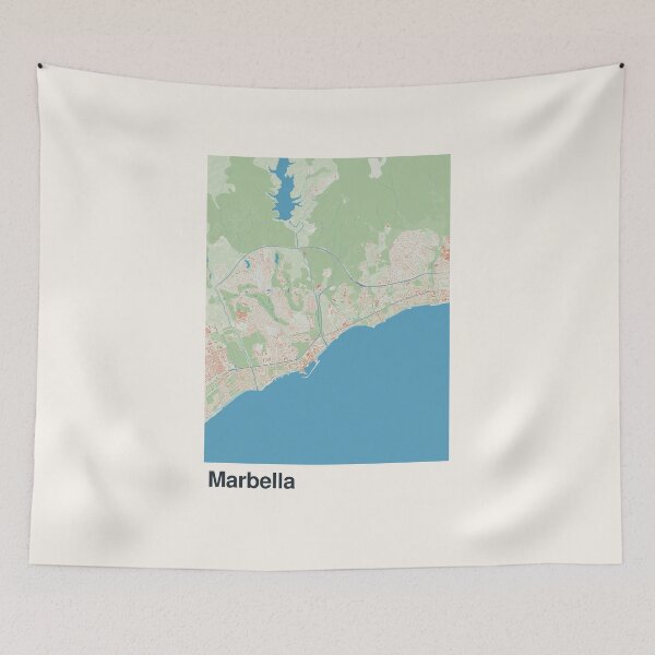 Item preview, Marbella Minimalistic Map Art designed and sold by MapsNerd.
