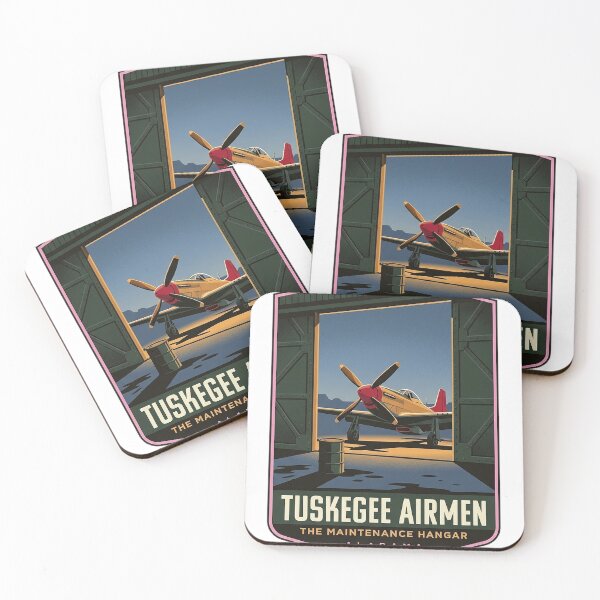 Item preview, Tuskegee Airmen Maintenance Hangar Mustang Sticker Alabama designed and sold by DetourDgn.