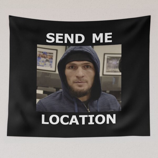 Item preview, Khabib Nurmagomedov UFC 'Send Me Location' designed and sold by Combat Design.