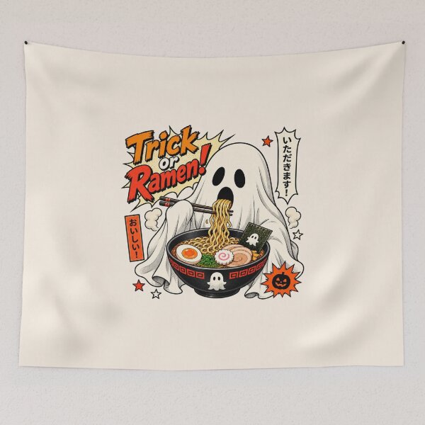 Item preview, Trick or Treat Ramen Ghost designed and sold by Festive Bug.