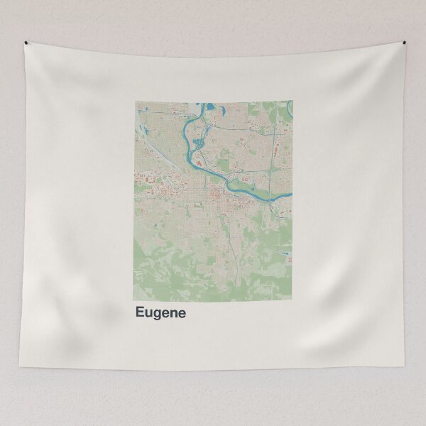 Item preview, Eugene Minimalistic Map Art designed and sold by MapsNerd.