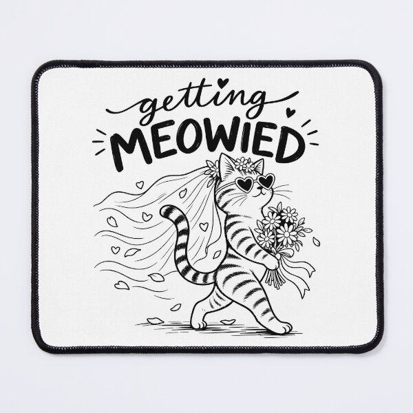 Item preview, Getting Meowied Funny Cat Getting Married designed and sold by gordonbwyashop.