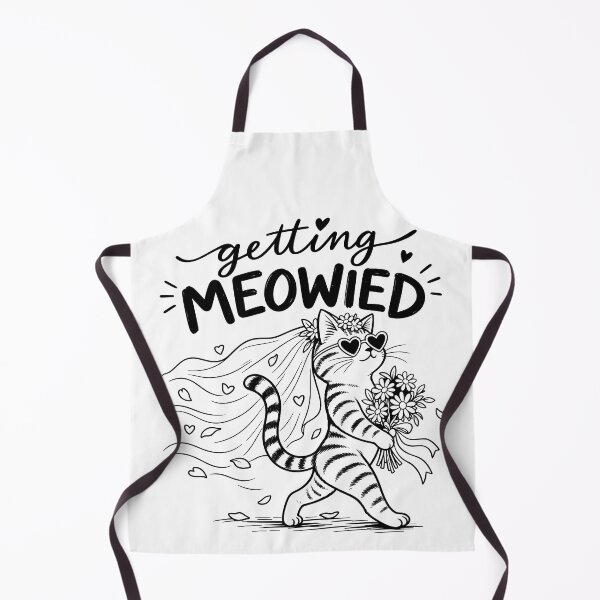 Item preview, Getting Meowied Funny Cat Getting Married designed and sold by gordonbwyashop.