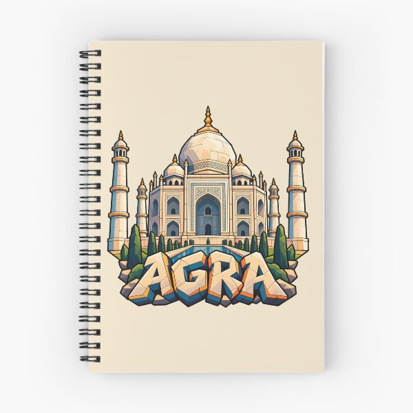 Item preview, Taj Mahal Agra India – Indian Landmark Travel Illustration designed and sold by Leeded.