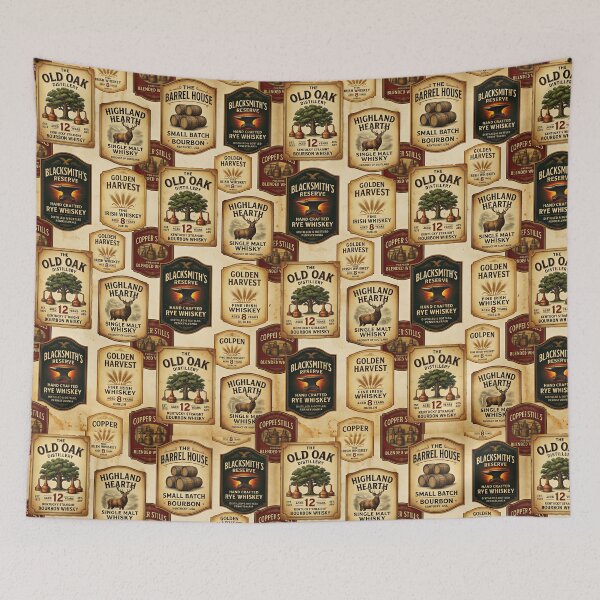 Item preview, Vintage Whiskey Labels designed and sold by FunFitsFactory.