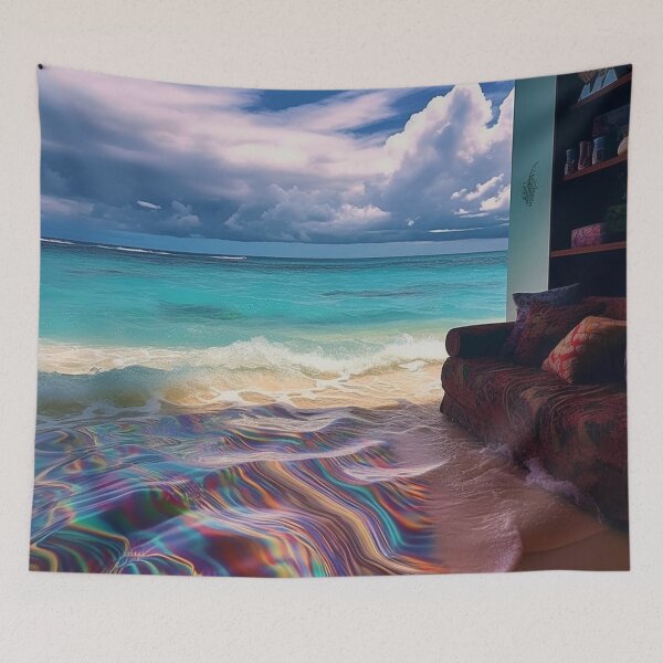 Item preview, Okinawa Beach Melting Into Living Room designed and sold by MongLongStudio.