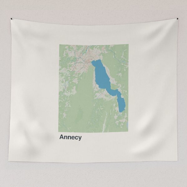 Item preview, Annecy Minimalistic Map Art designed and sold by MapsNerd.