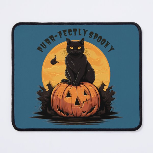 Item preview, Purr-fectly Spooky Black Cat on Pumpkin Halloween Design designed and sold by SeJaa.