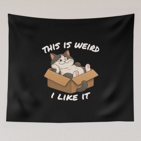 Item preview, Weird Cat Loaf I Like It Funny Animal Art designed and sold by SoyLamderma.