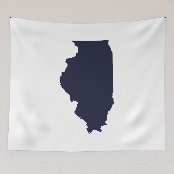 Item preview, Illinois in Navy designed and sold by Maren Misner.