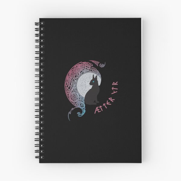 Item preview, Norse Knotwork Creature Moon Silhouette designed and sold by ABIGRENTERIA.