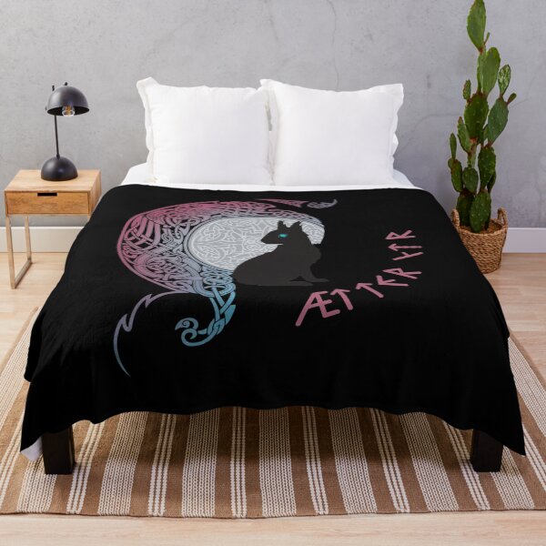 Item preview, Norse Knotwork Creature Moon Silhouette designed and sold by ABIGRENTERIA.