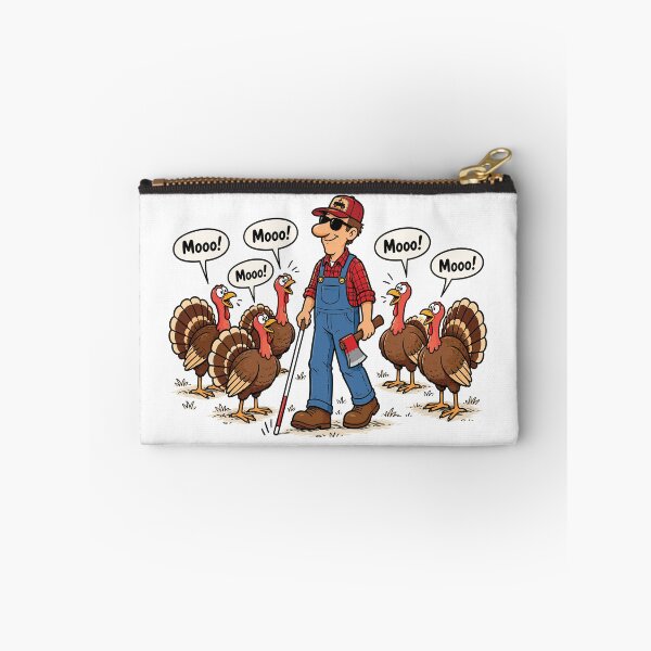 Item preview, Funny Thanksgiving Turkeys Say Moo designed and sold by PRINTIONAL.