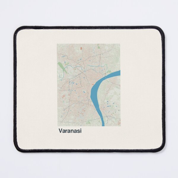 Item preview, Varanasi Minimalistic Map Art designed and sold by MapsNerd.