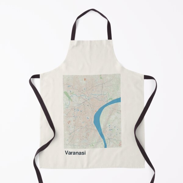 Item preview, Varanasi Minimalistic Map Art designed and sold by MapsNerd.