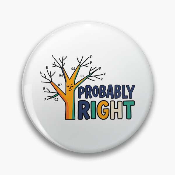 Item preview, Probably Right – Bold Sarcastic Confidence Saying designed and sold by Brain Fog Lab.
