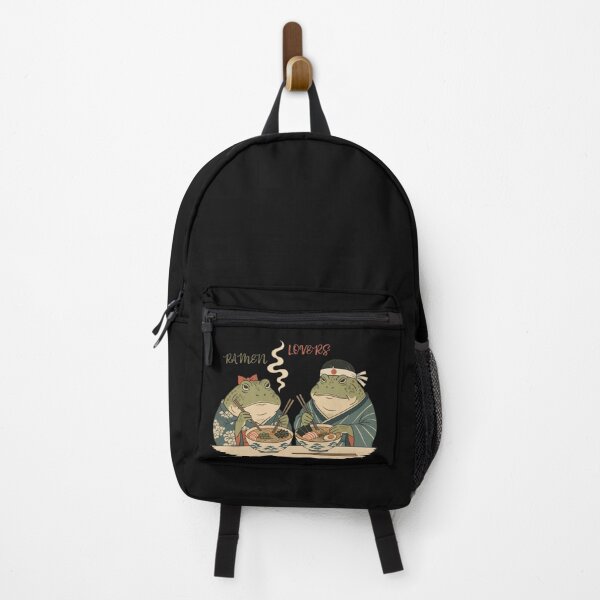 Item preview, Grumpy Frog Eating Japanese Ramen designed and sold by Litely.