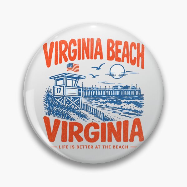 Item preview, Virginia Beach Retro Vibes designed and sold by HowToCanadian.
