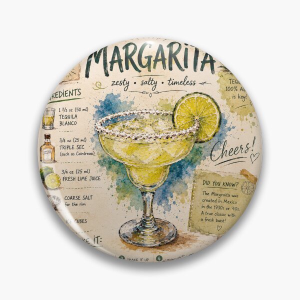 Item preview, Margarita cocktail illustration - How to make it designed and sold by GalleryKauffeld.
