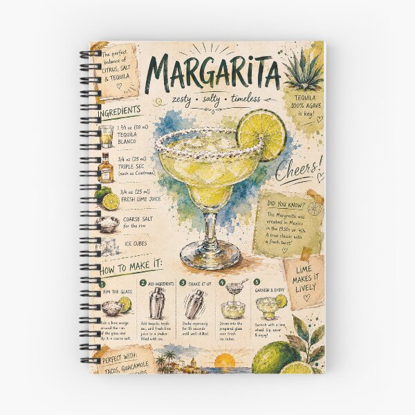 Item preview, Margarita cocktail illustration - How to make it designed and sold by GalleryKauffeld.