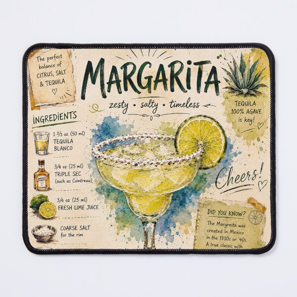 Artikelvorschau, Margarita-Cocktail-Illustration – Zubereitung entworfen und verkauft von GalleryKauffeld.