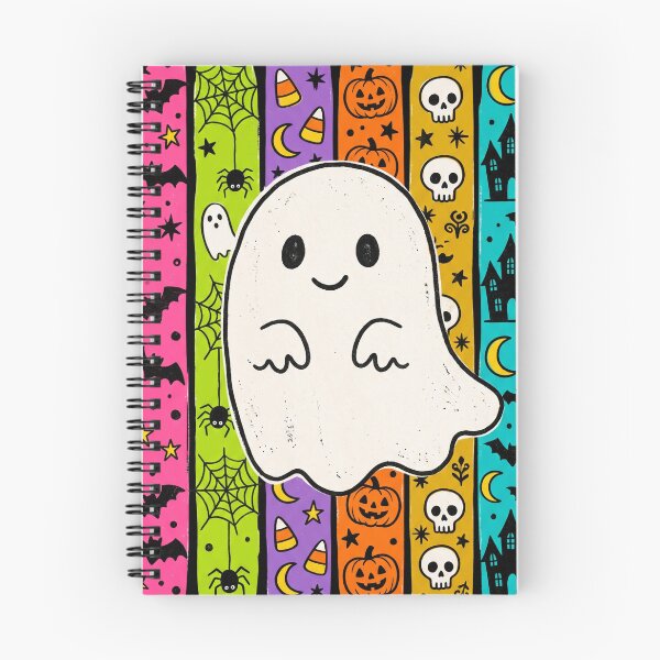 Item preview, Colorful Retro Halloween Ghost designed and sold by dudelinart.
