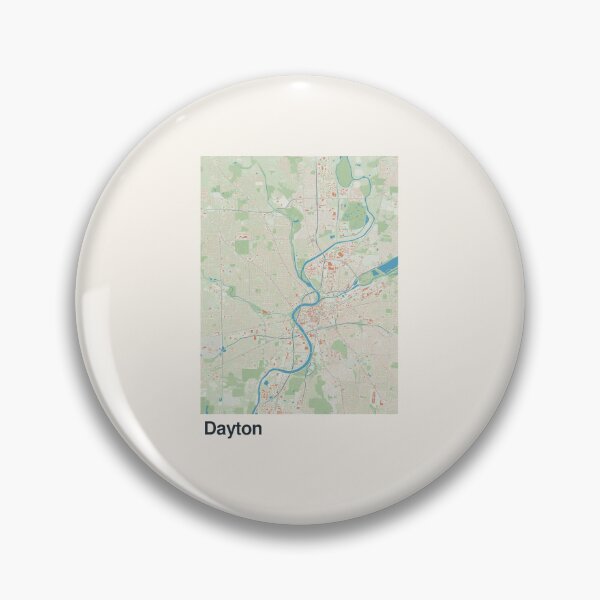 Artikelvorschau, Minimalistische Kartenkunst von Dayton entworfen und verkauft von MapsNerd.