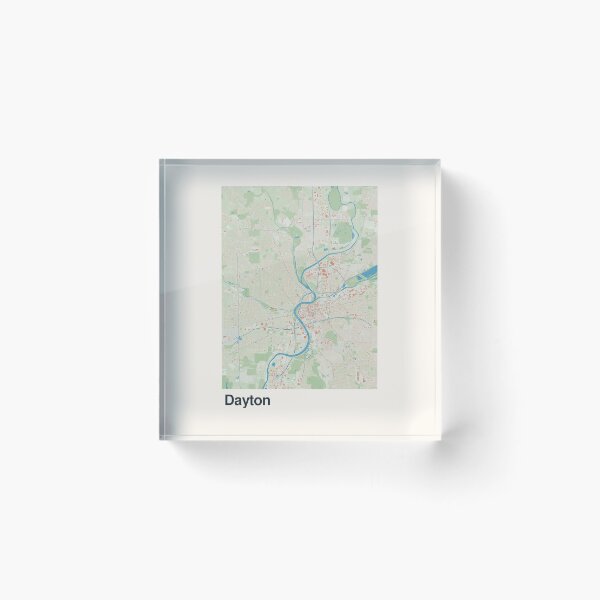 Item preview, Dayton Minimalistic Map Art designed and sold by MapsNerd.