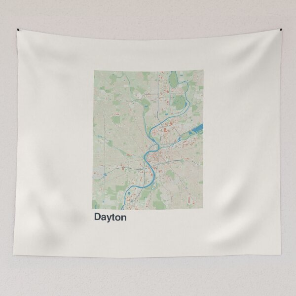 Item preview, Dayton Minimalistic Map Art designed and sold by MapsNerd.