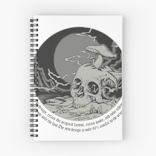 Item preview, Macabre Skull & Mushroom Moonscape Emblem designed and sold by MONALAMOUREA.