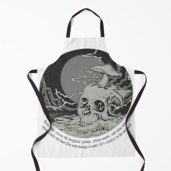Item preview, Macabre Skull & Mushroom Moonscape Emblem designed and sold by MONALAMOUREA.
