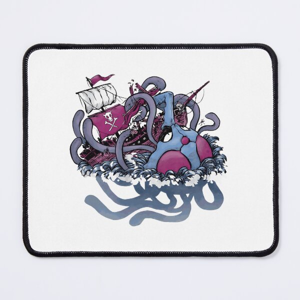 Item preview, Epic Sea Battle Pirate Ship Monster Art designed and sold by JosielynBie.