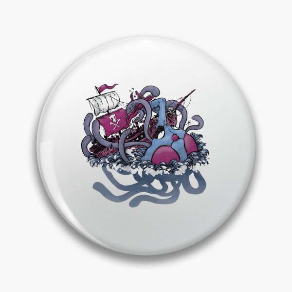 Item preview, Epic Sea Battle Pirate Ship Monster Art designed and sold by JosielynBie.