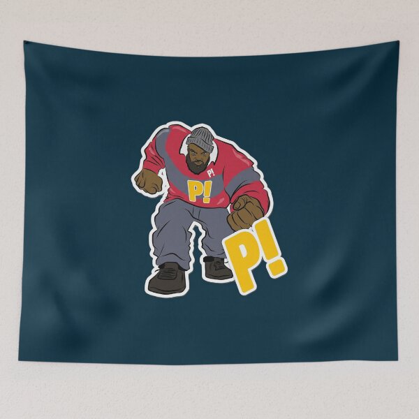 Item preview, Red Blue Hip Hop Mascot designed and sold by AntiSguy.