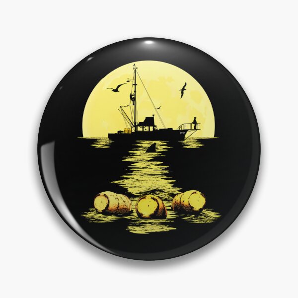 Item preview, Fishing Boat Full Moon Silhouette designed and sold by RileyHopeD.