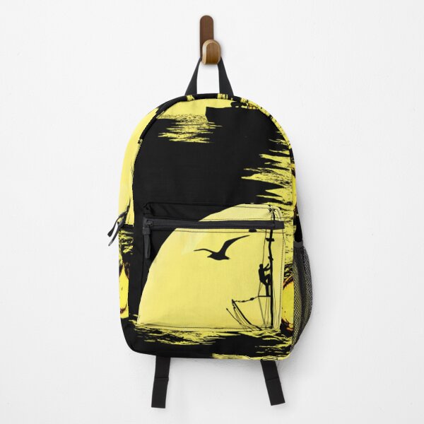 Item preview, Fishing Boat Full Moon Silhouette designed and sold by RileyHopeD.