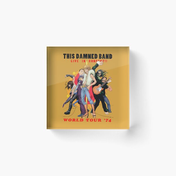 Item preview, The Damned Band World Tour Vintage designed and sold by serazaeni.