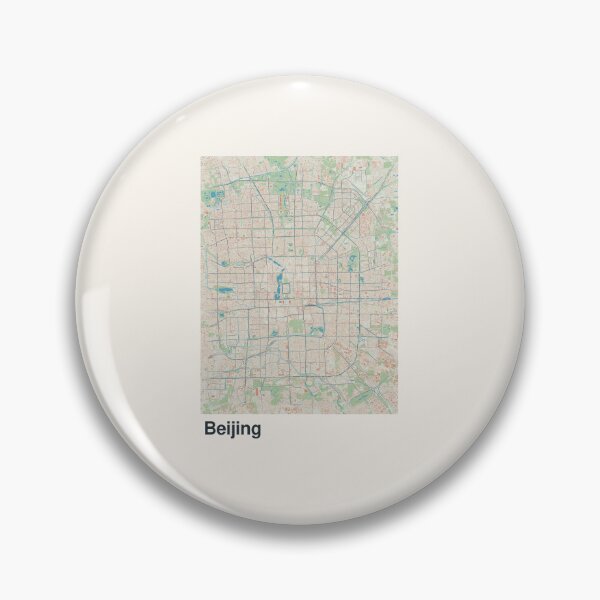 Item preview, Beijing Minimalistic Map Art designed and sold by MapsNerd.
