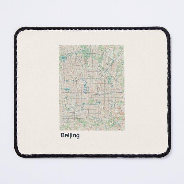 Item preview, Beijing Minimalistic Map Art designed and sold by MapsNerd.