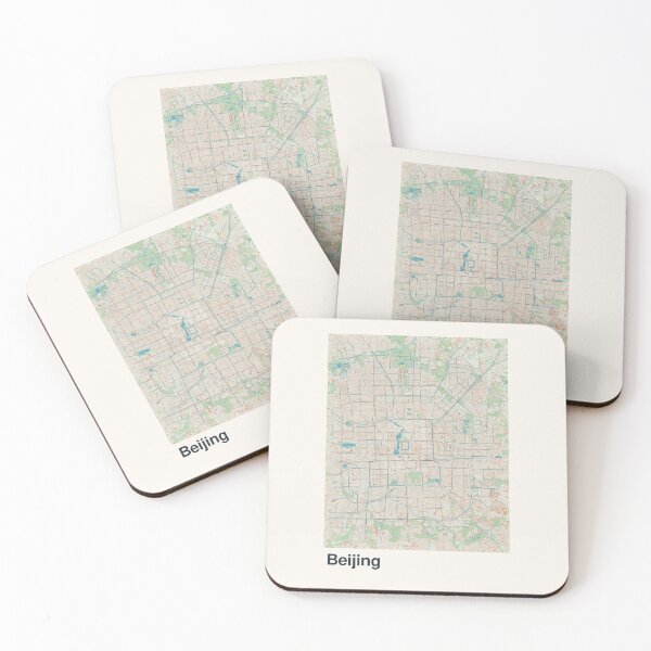 Item preview, Beijing Minimalistic Map Art designed and sold by MapsNerd.